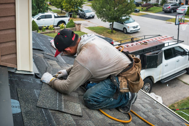 Professional Gutter Repair And Installation technician working in Cross Plains, IN